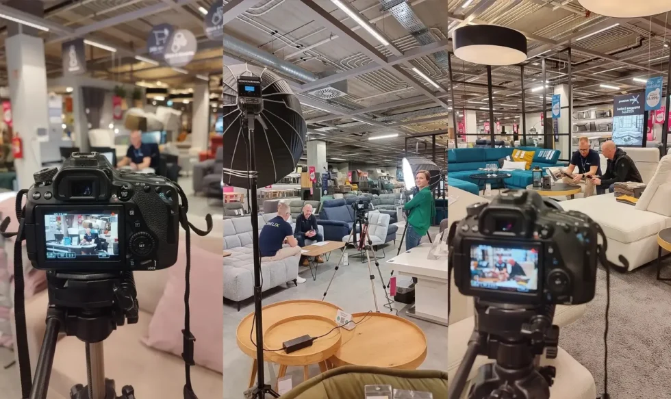 Natáčení e-learningových videí „hrané role“: klíč k efektivnějšímu internímu vzdělávání v Möbelix