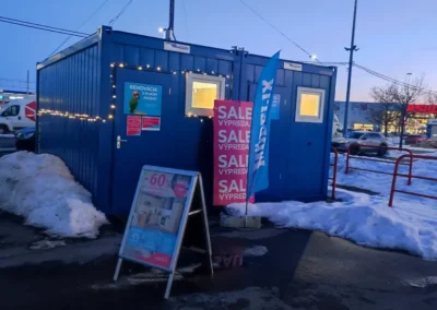 Rekonštrukcia predajne v Košiciach